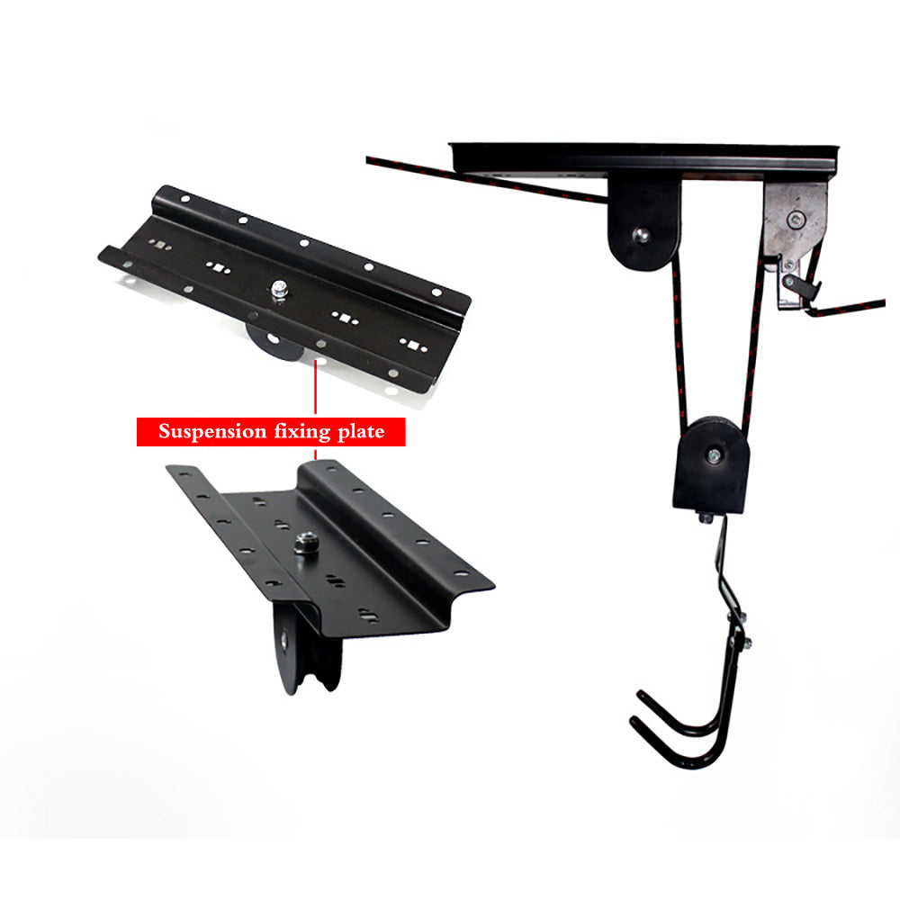 Garage Ceiling Bike Hoist Storage System