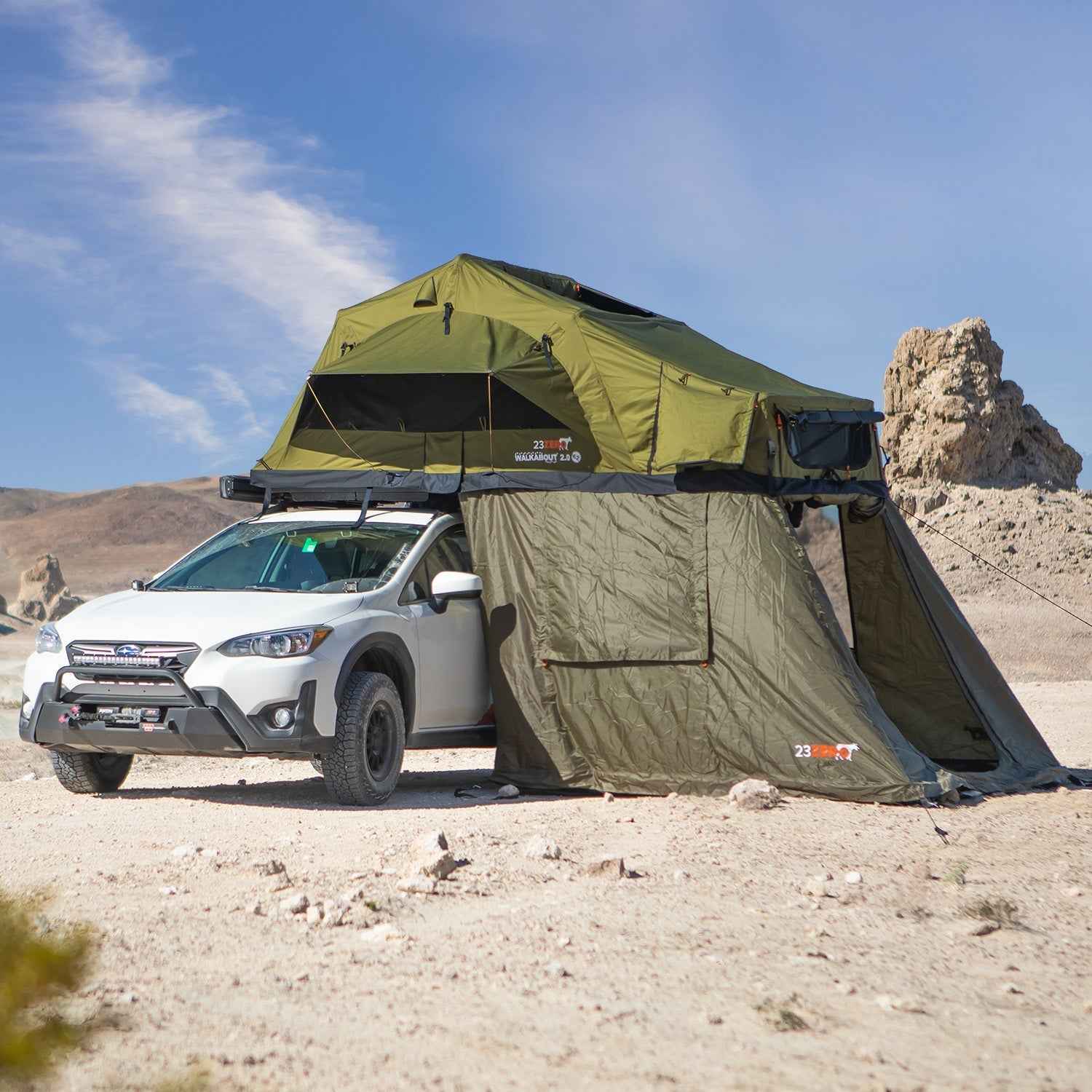 23Zero Walkabout 62 2.0 Rooftop Tent with Tall Annex