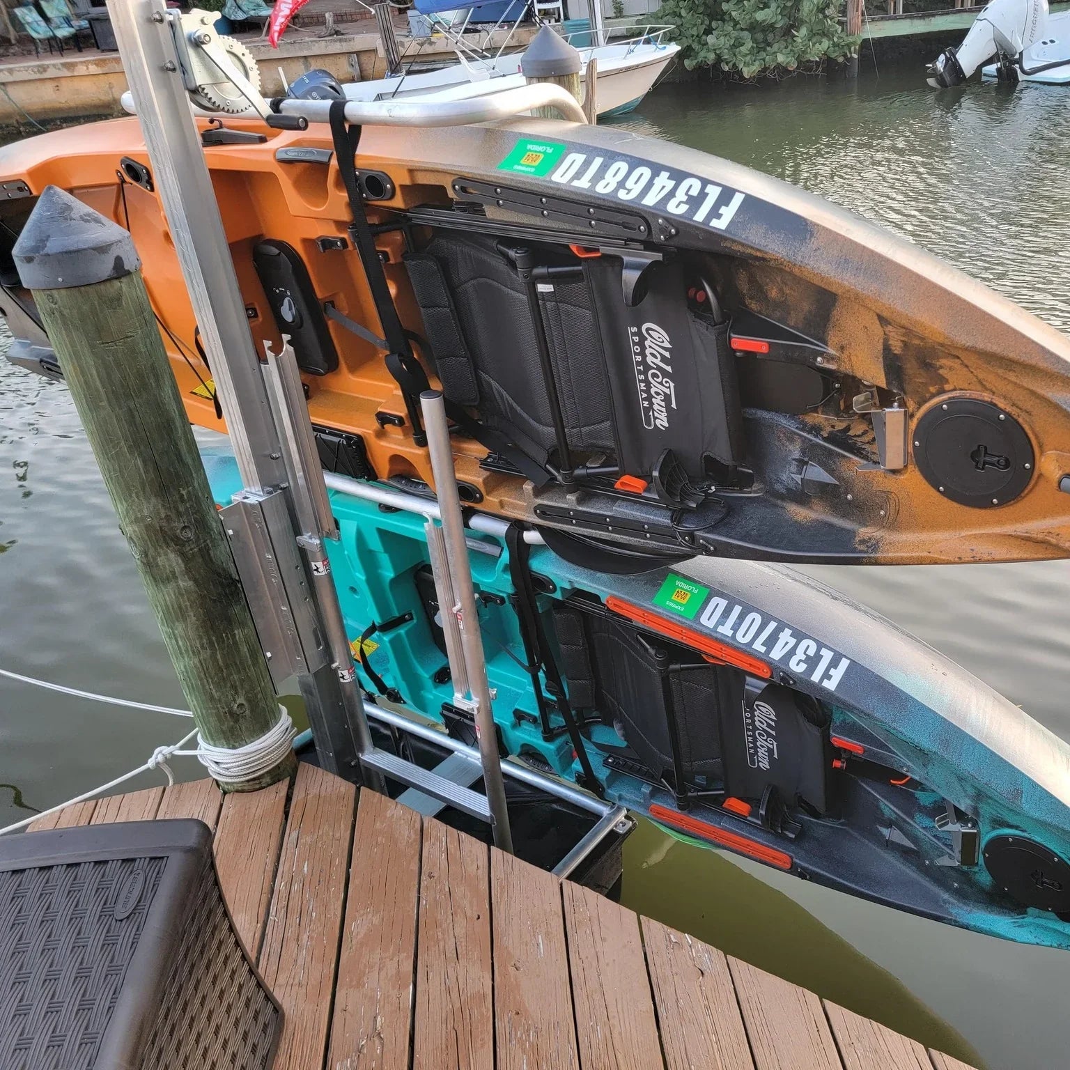 Fixed Dock Kayak Launch & Stow – Pro Series Aluminum Dock Access System