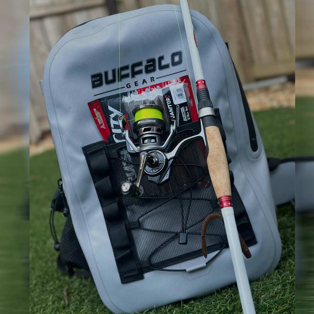 Buffalo Gear 26L Waterproof Fishing & Adventure Backpack