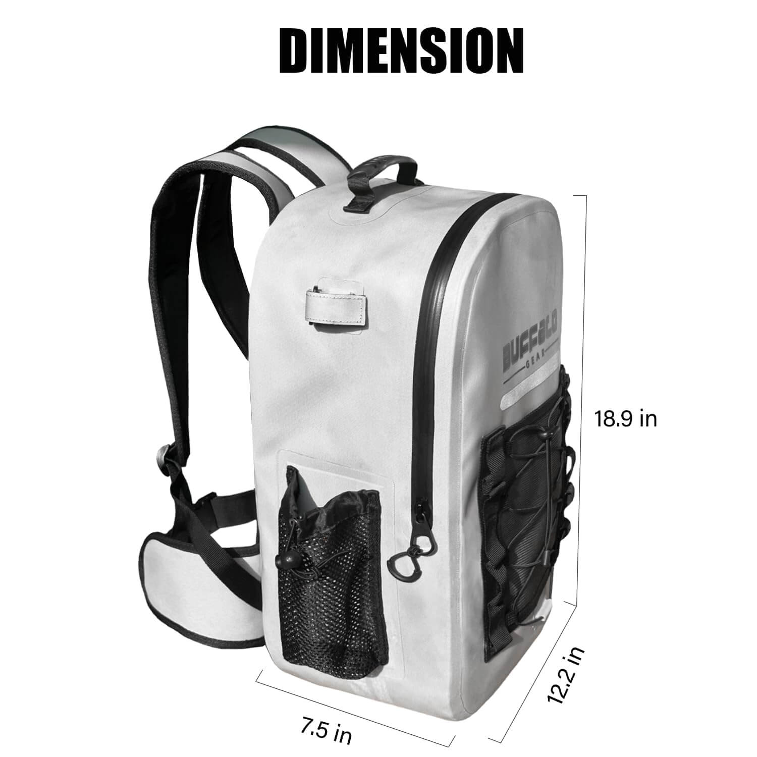 Buffalo Gear 26L Waterproof Fishing & Adventure Backpack