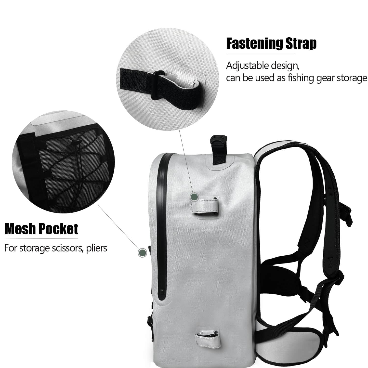 Buffalo Gear 26L Waterproof Fishing & Adventure Backpack