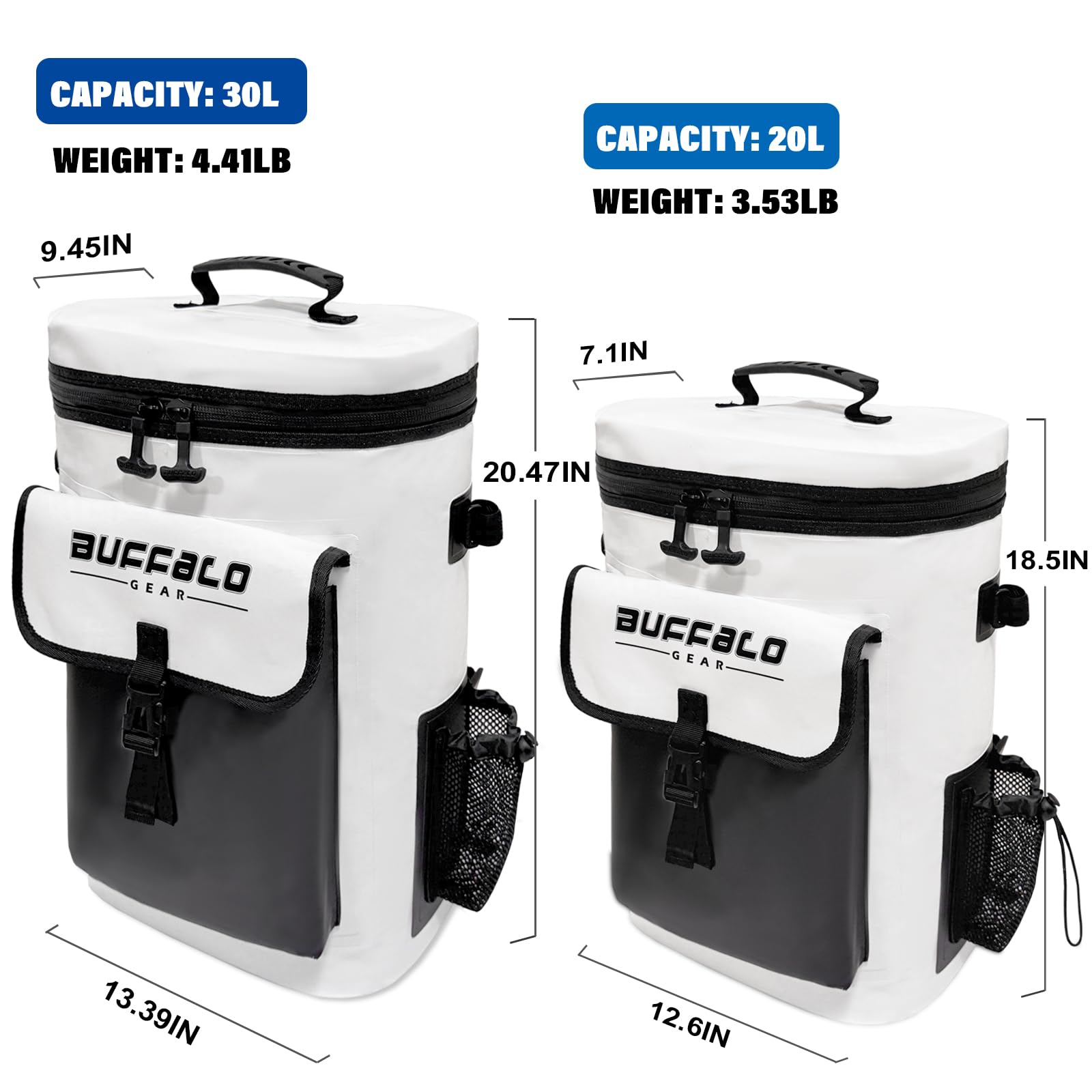 Buffalo Gear 31QT Leakproof Fishing Cooler Backpack
