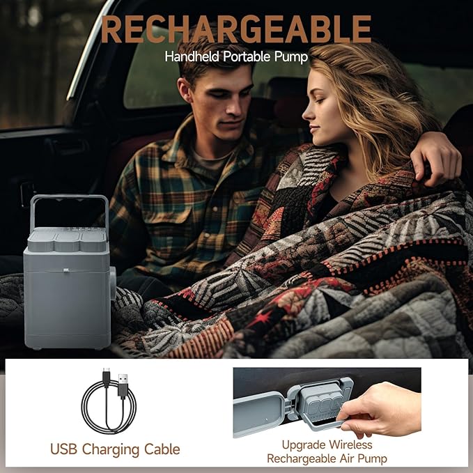 Umbrauto Truck Bed Air Mattress 3.0 with Built-In Rechargeable Pump (5.5–6.5 ft Beds)