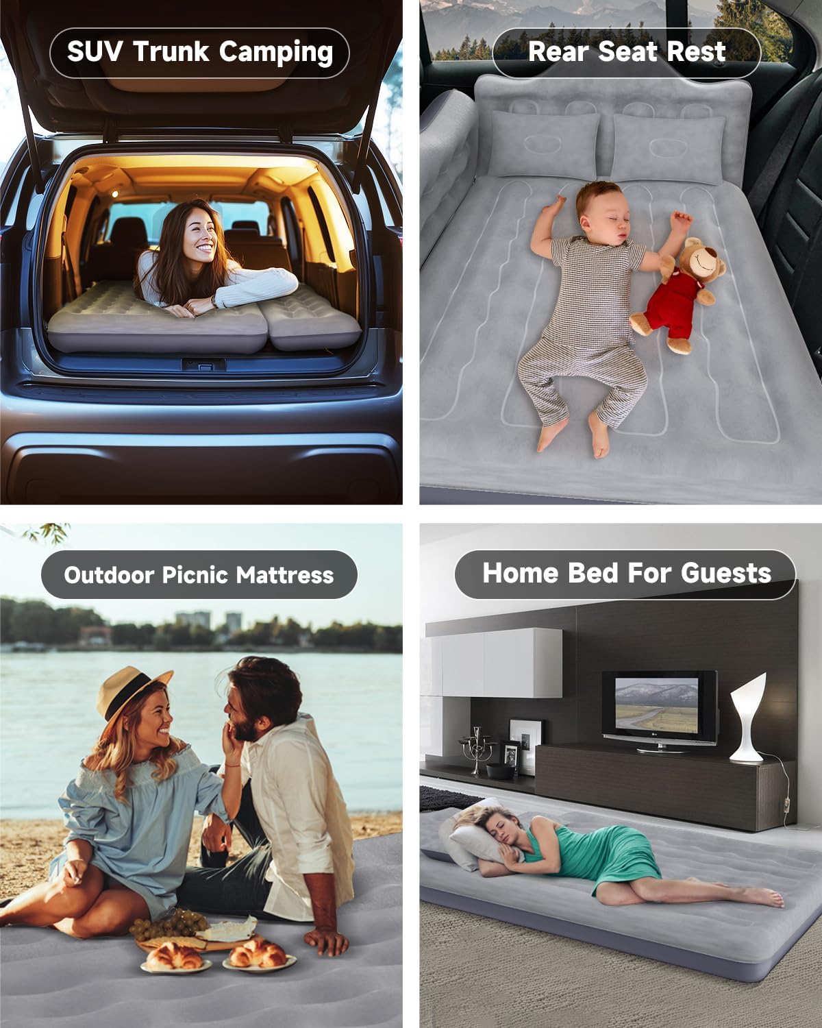 Umbrauto Wide Inflatable Truck Bed Mattress