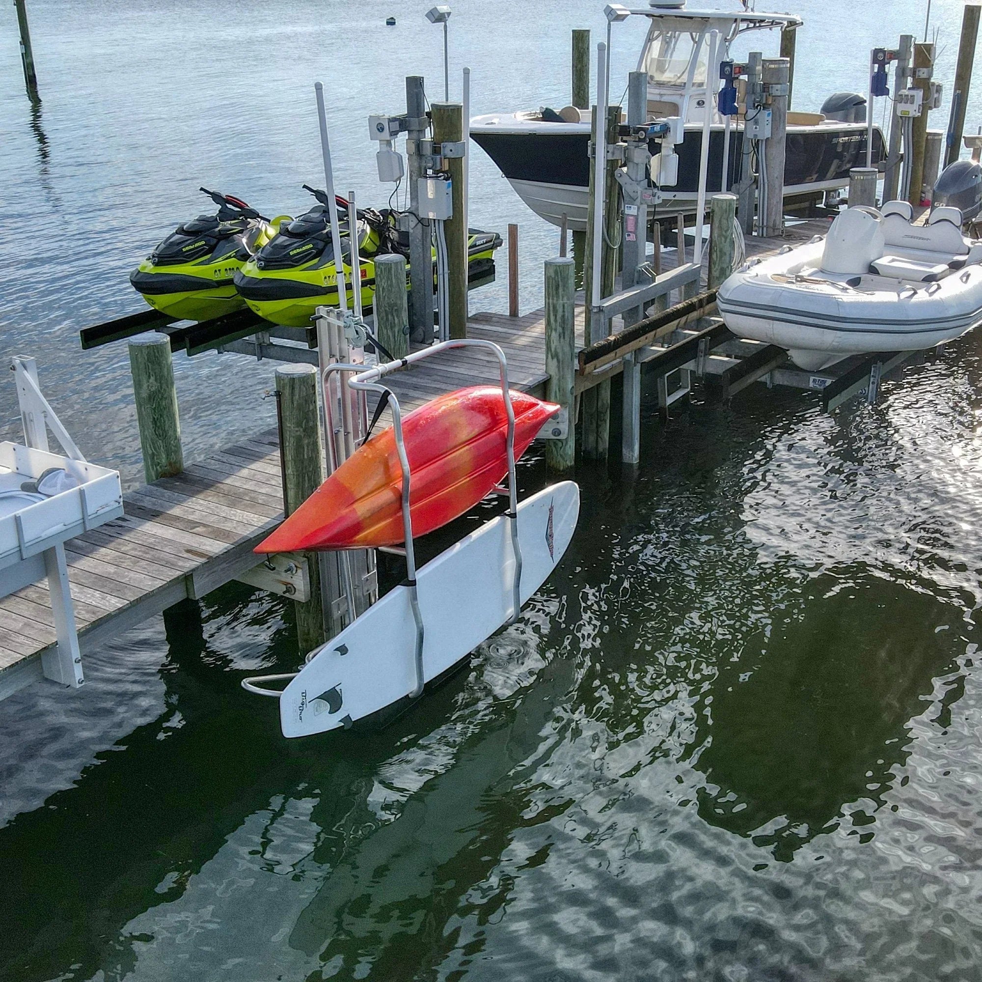 Fixed Dock Kayak Launch & Stow – Pro Series Aluminum Dock Access System