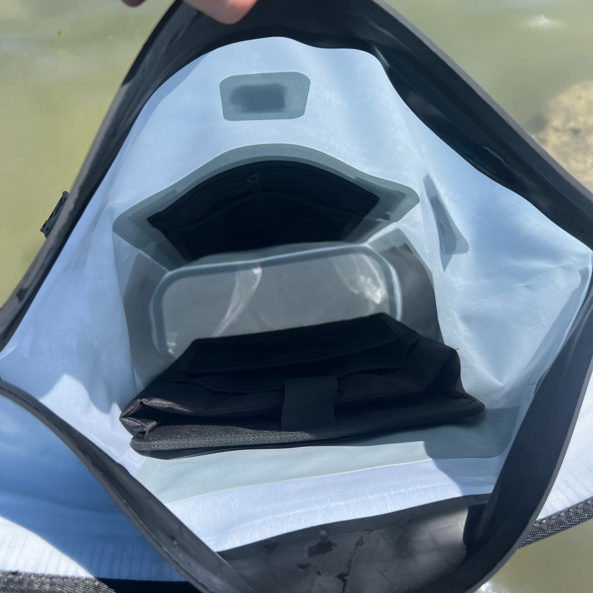 Waterproof Floating Backpack Dry Bag 25L – Desert Sage | IPX8 Airtight Adventure Pack