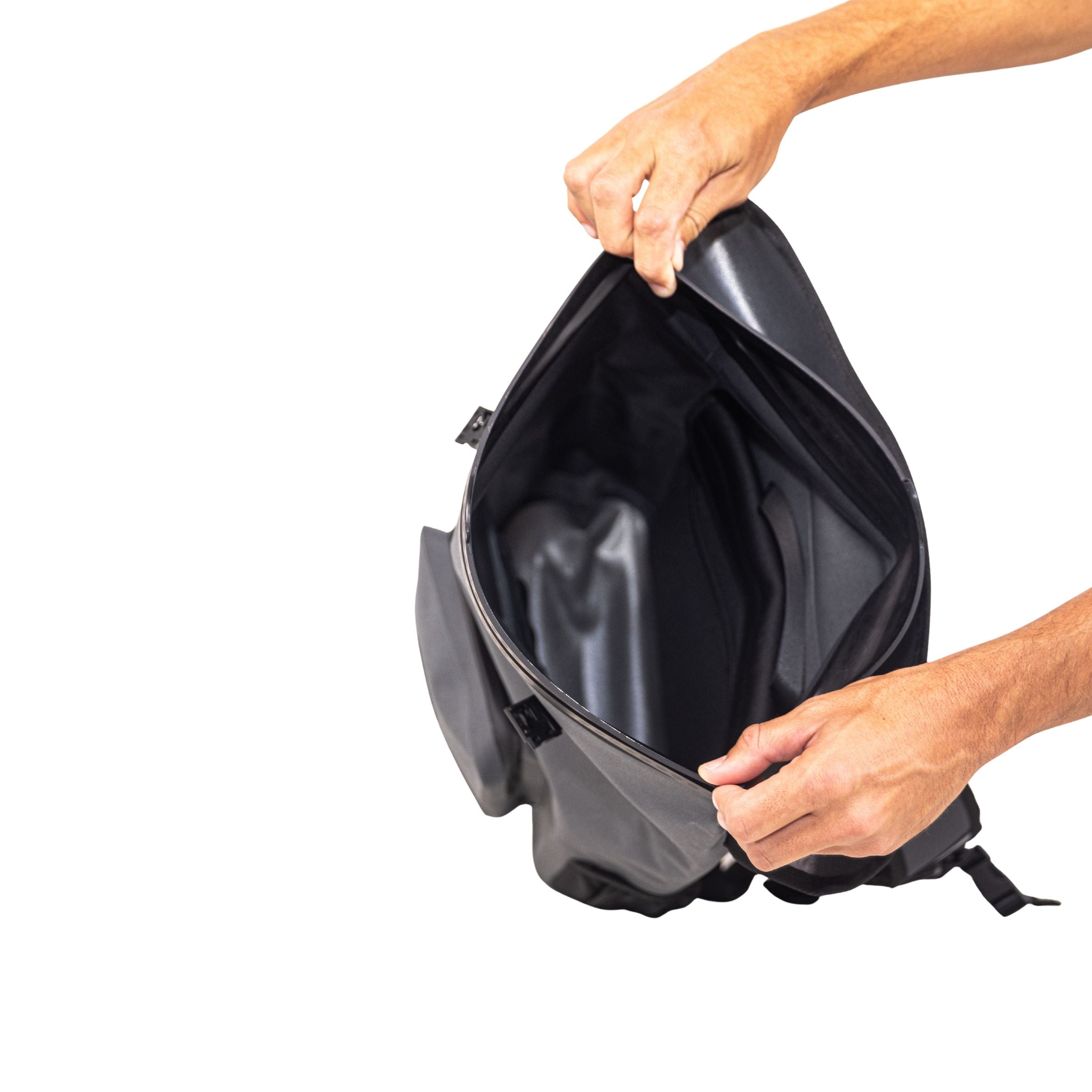 Waterproof Floating Backpack Dry Bag 25L – IPX8 Airtight Adventure Pack (Grey)