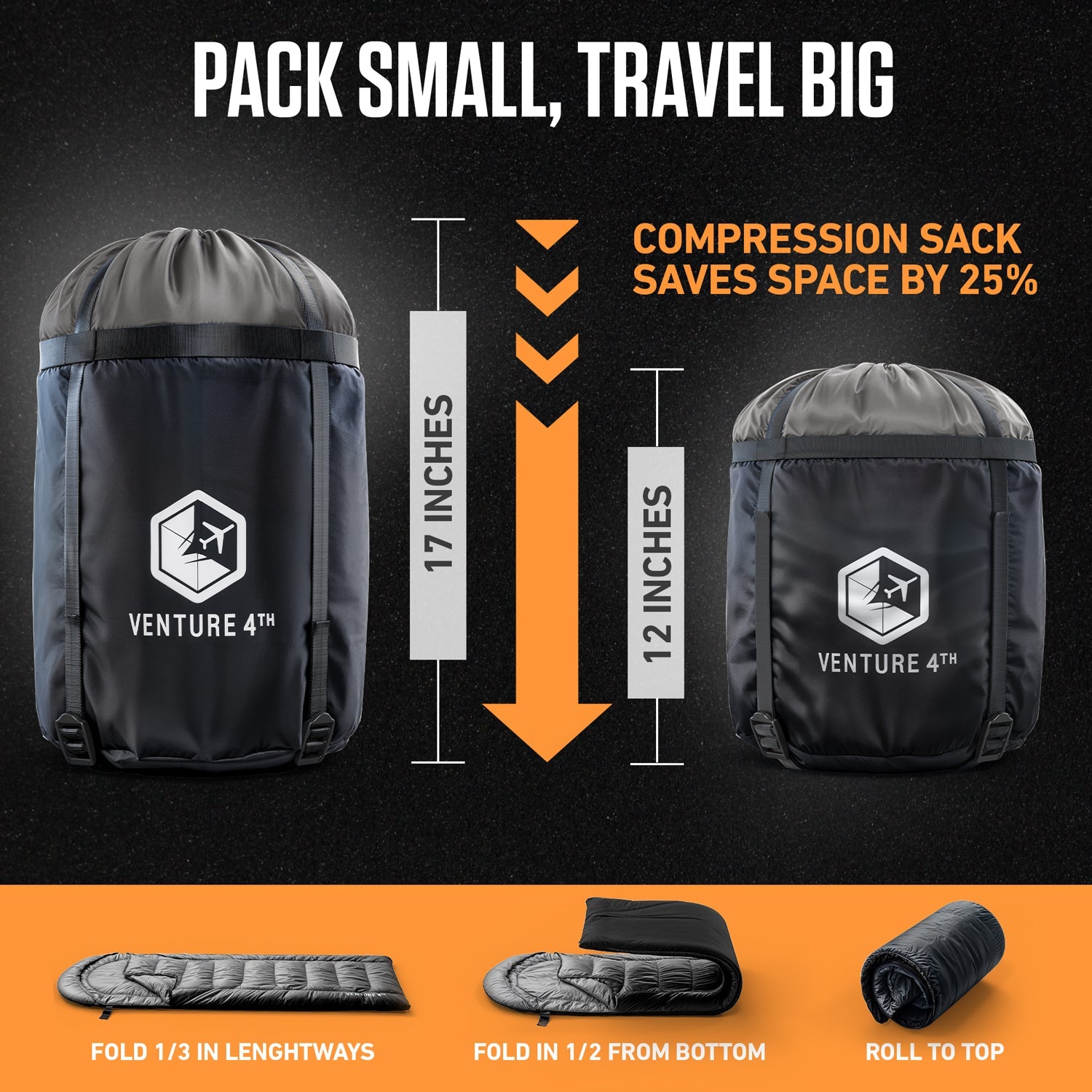 XXL Sleeping Bag for Big & Tall Campers – 30°F Cold Weather Rated