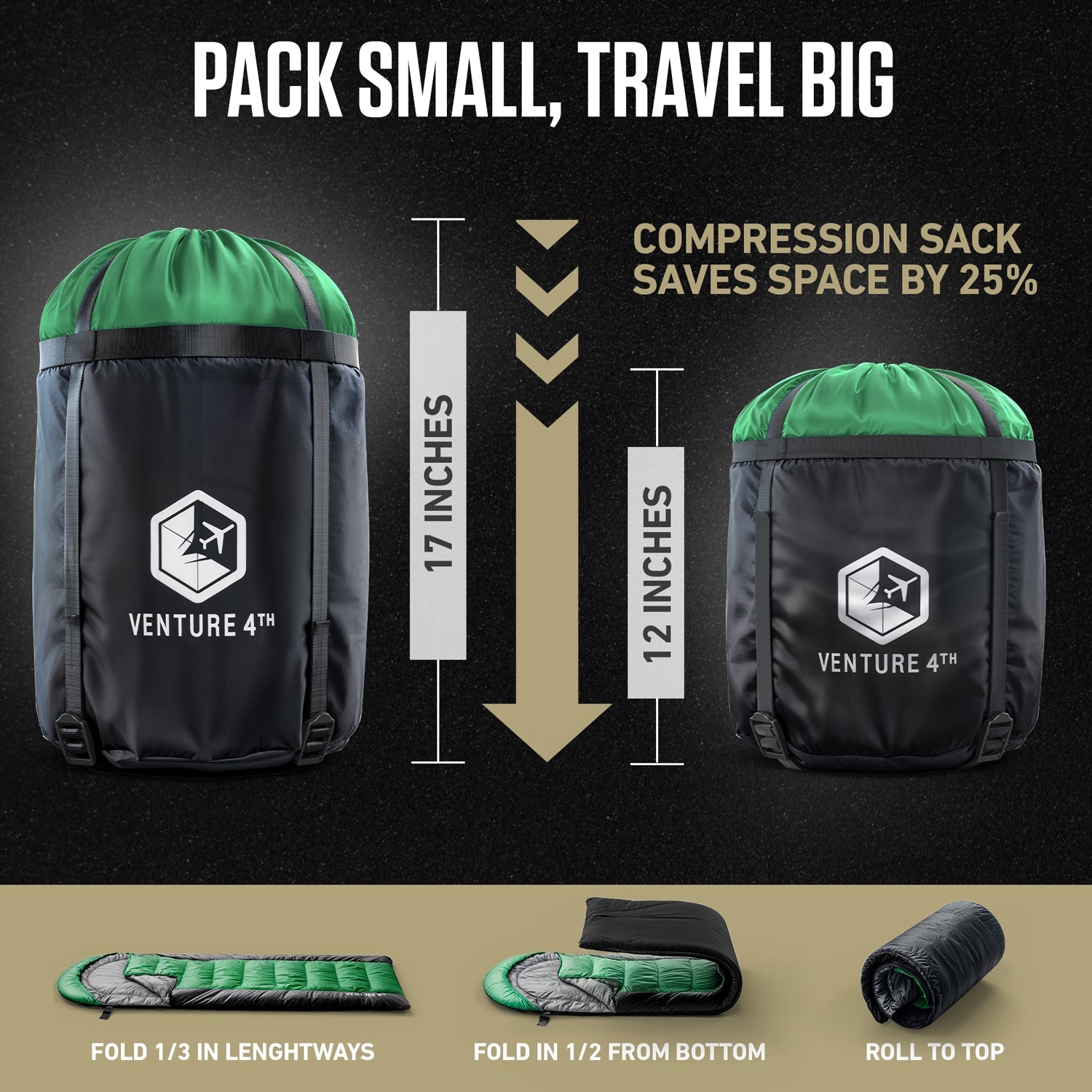 XXL Sleeping Bag for Big & Tall Campers – 30°F Cold Weather Rated