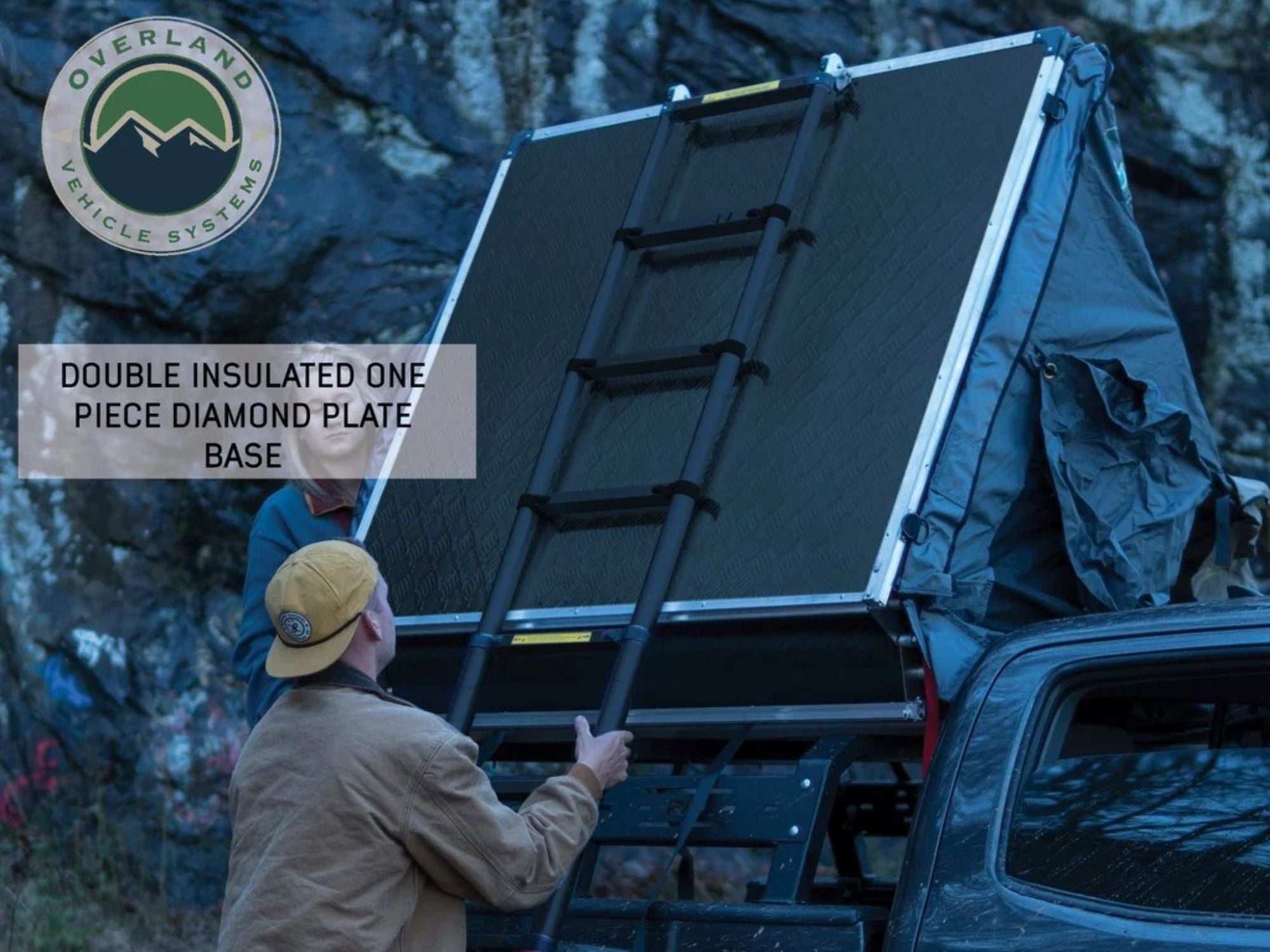 Overland Vehicle Systems Nomadic 4 Rooftop Tent – 4 Person Soft Shell Roof Top Tent