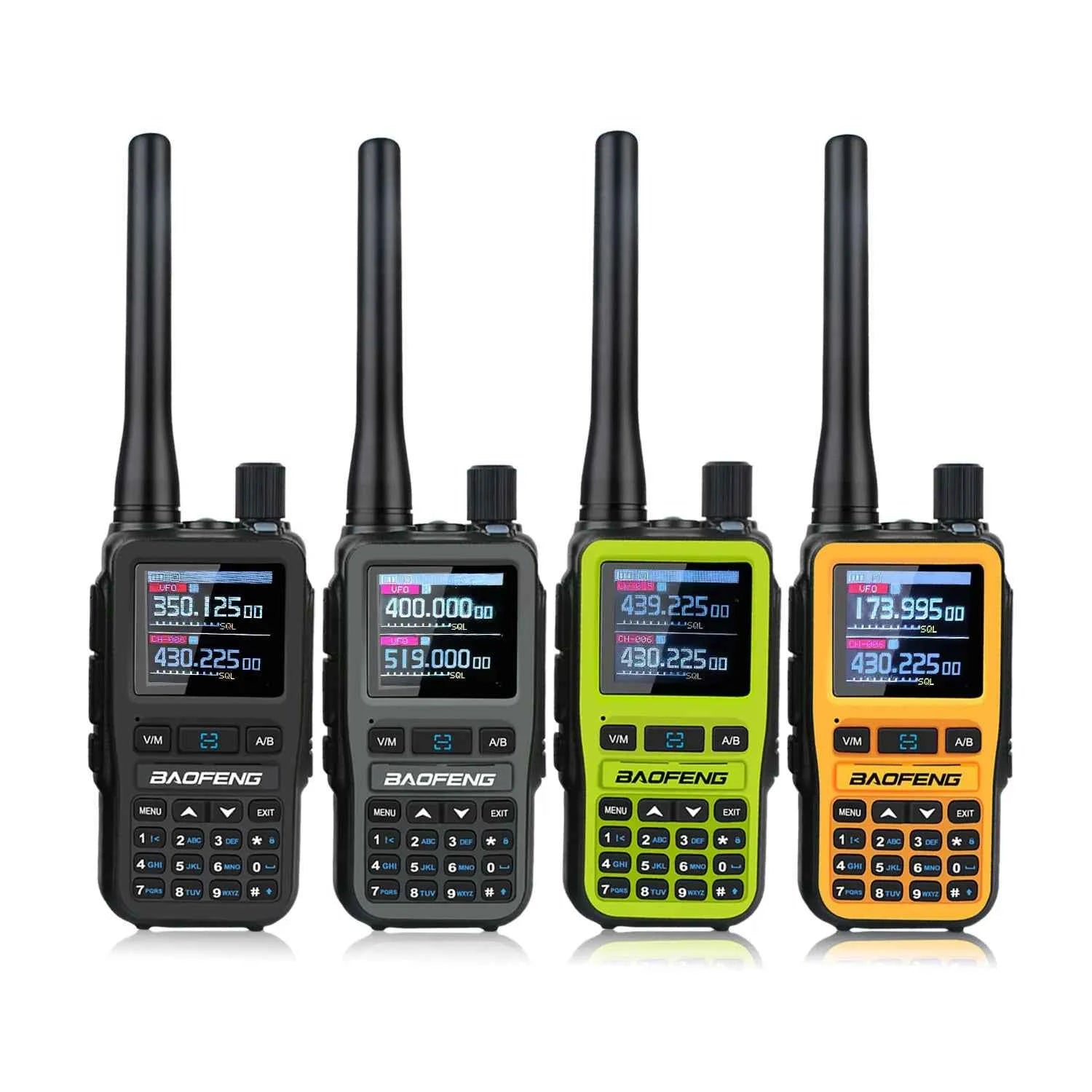 2PCS/Pack Baofeng UV-5R Mini Dual Band Dual PTT Walkie Talkie 5RMINI Air Band Rx 5W Compact  VOX FM Amateur Radio Type-C Charge