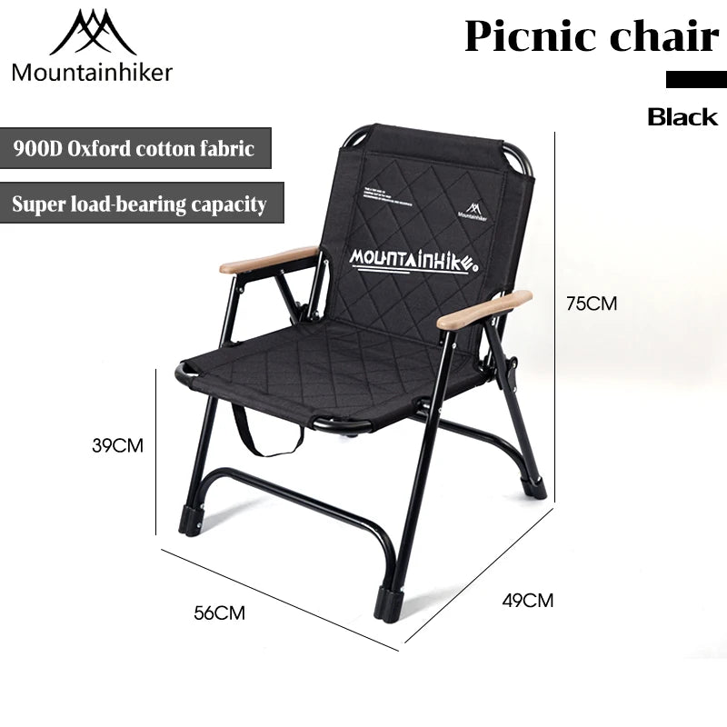 MOUNTAINHIKER Ergonomic Folding Camp Chair