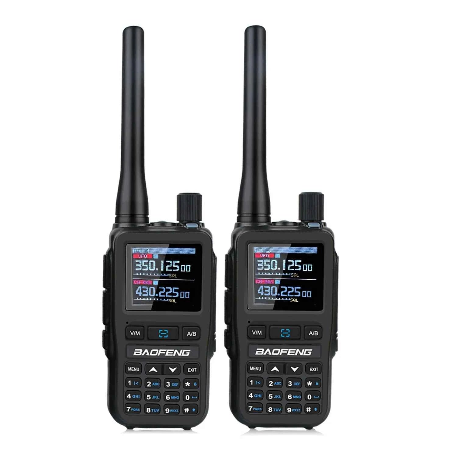 2PCS/Pack Baofeng UV-5R Mini Dual Band Dual PTT Walkie Talkie 5RMINI Air Band Rx 5W Compact  VOX FM Amateur Radio Type-C Charge