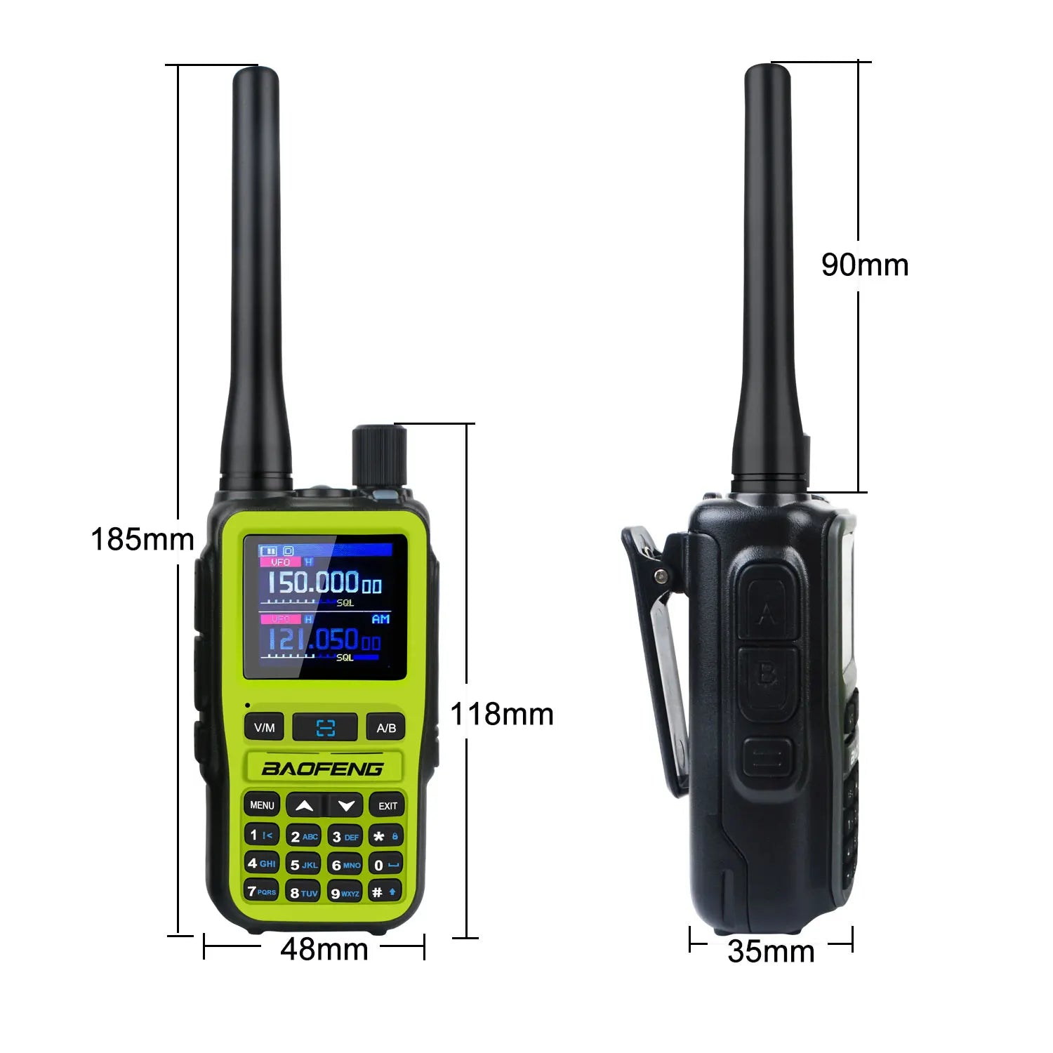 Baofeng UV-5R Mini Dual-Band Walkie Talkie (2-Pack)