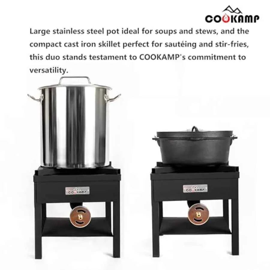 High Pressure Banjo 1-Burner Outdoor Propane Gas Cooker – 260,000 BTU