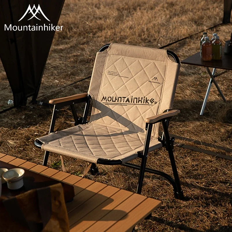 MOUNTAINHIKER Ergonomic Folding Camp Chair