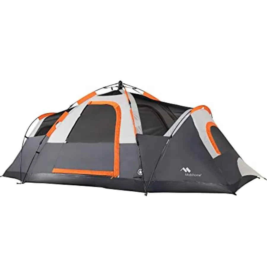 Tent for Family Camping Quick Setup, Instant Pop Up Dome Tents Outdoor 6 Person, with Water-Resistant Rainfly and Mesh Roofs & D