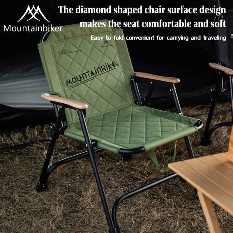 MOUNTAINHIKER Ergonomic Folding Camp Chair