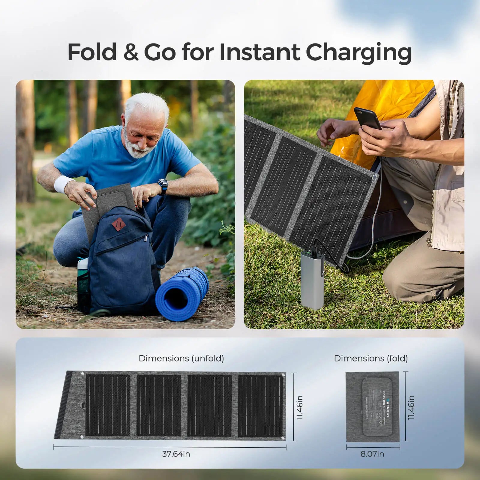 Renogy 30W Portable Foldable Solar Panel Charger