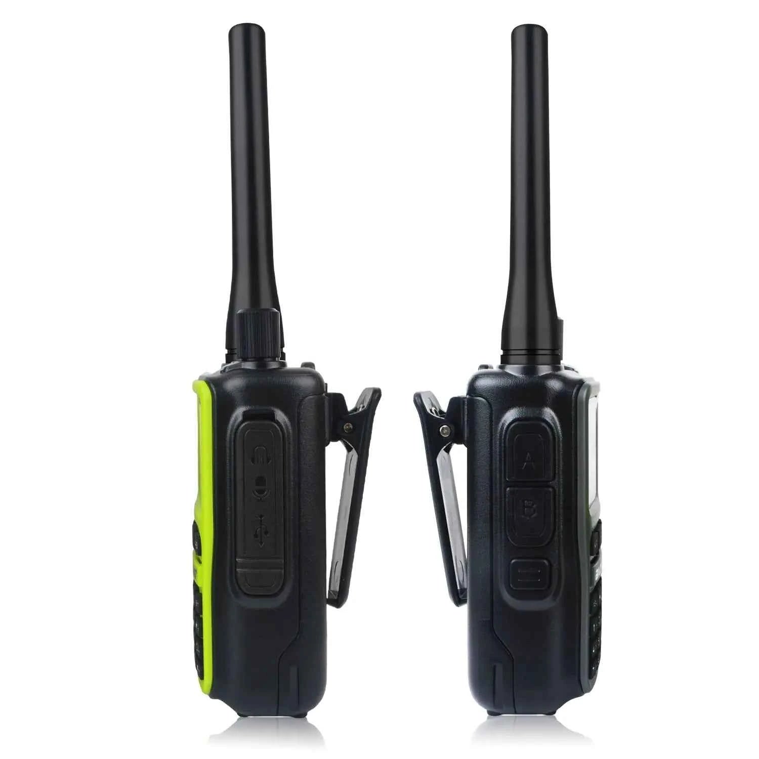 2PCS/Pack Baofeng UV-5R Mini Dual Band Dual PTT Walkie Talkie 5RMINI Air Band Rx 5W Compact  VOX FM Amateur Radio Type-C Charge