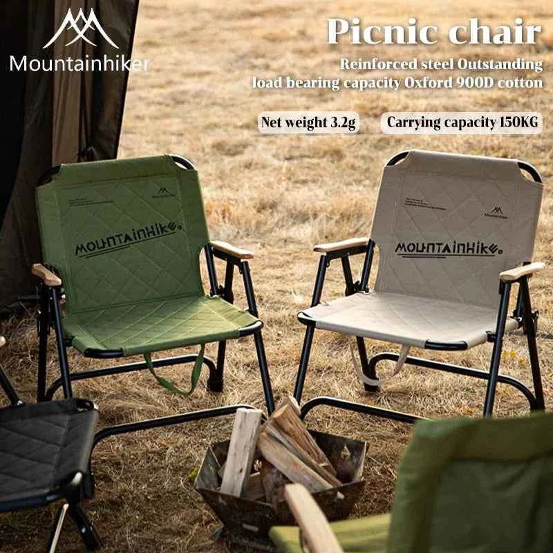 MOUNTAINHIKER Ergonomic Folding Camp Chair