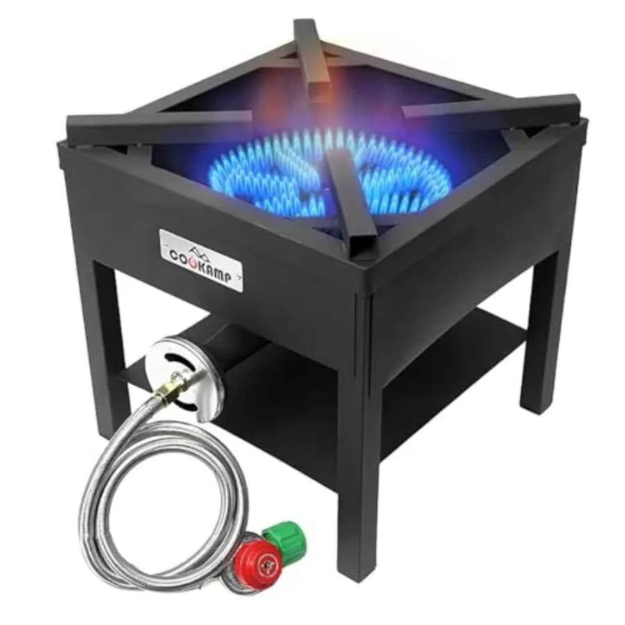 High Pressure Banjo 1-Burner Outdoor Propane Gas Cooker – 260,000 BTU