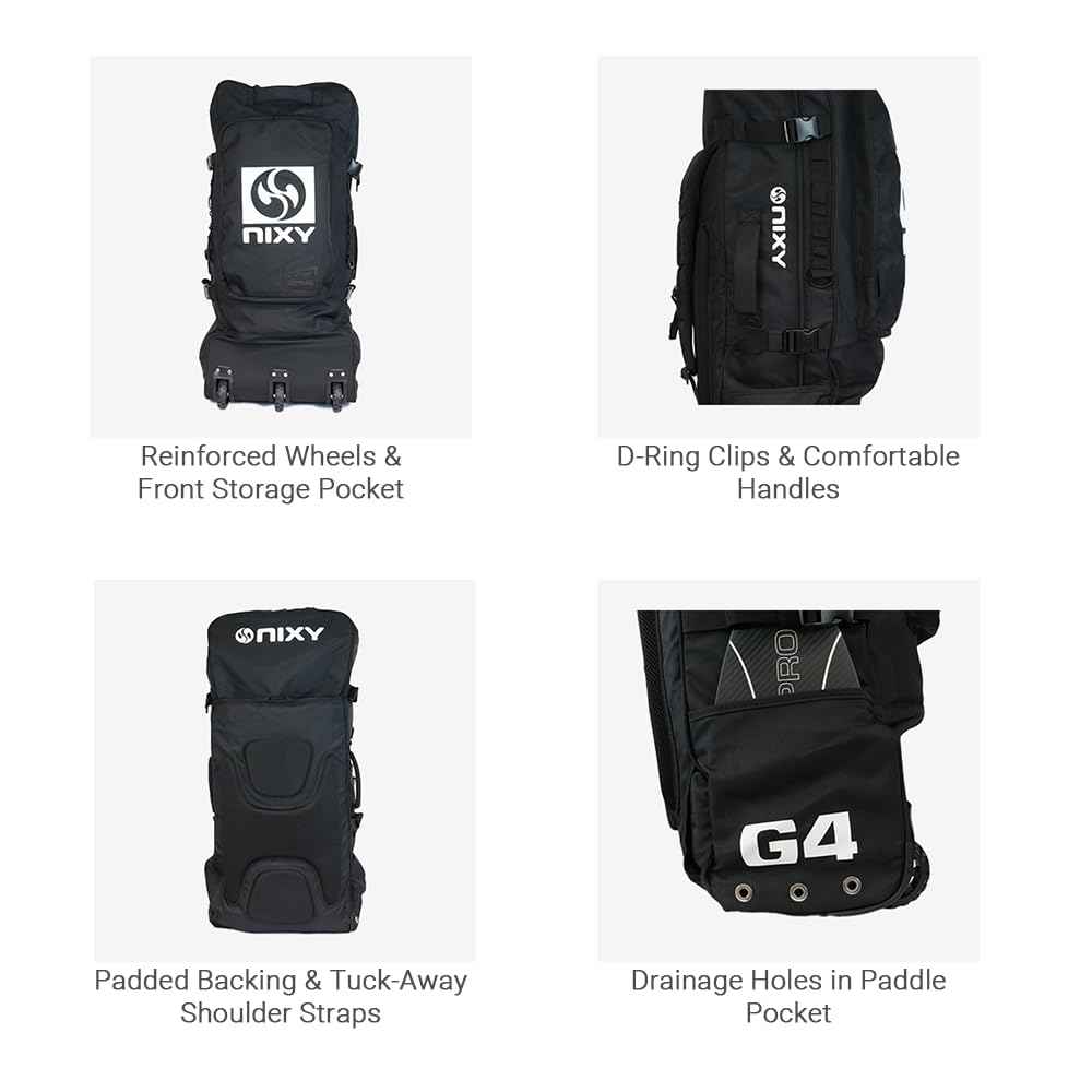 NIXY Three Wheeled Waterproof Paddle Board Backpack