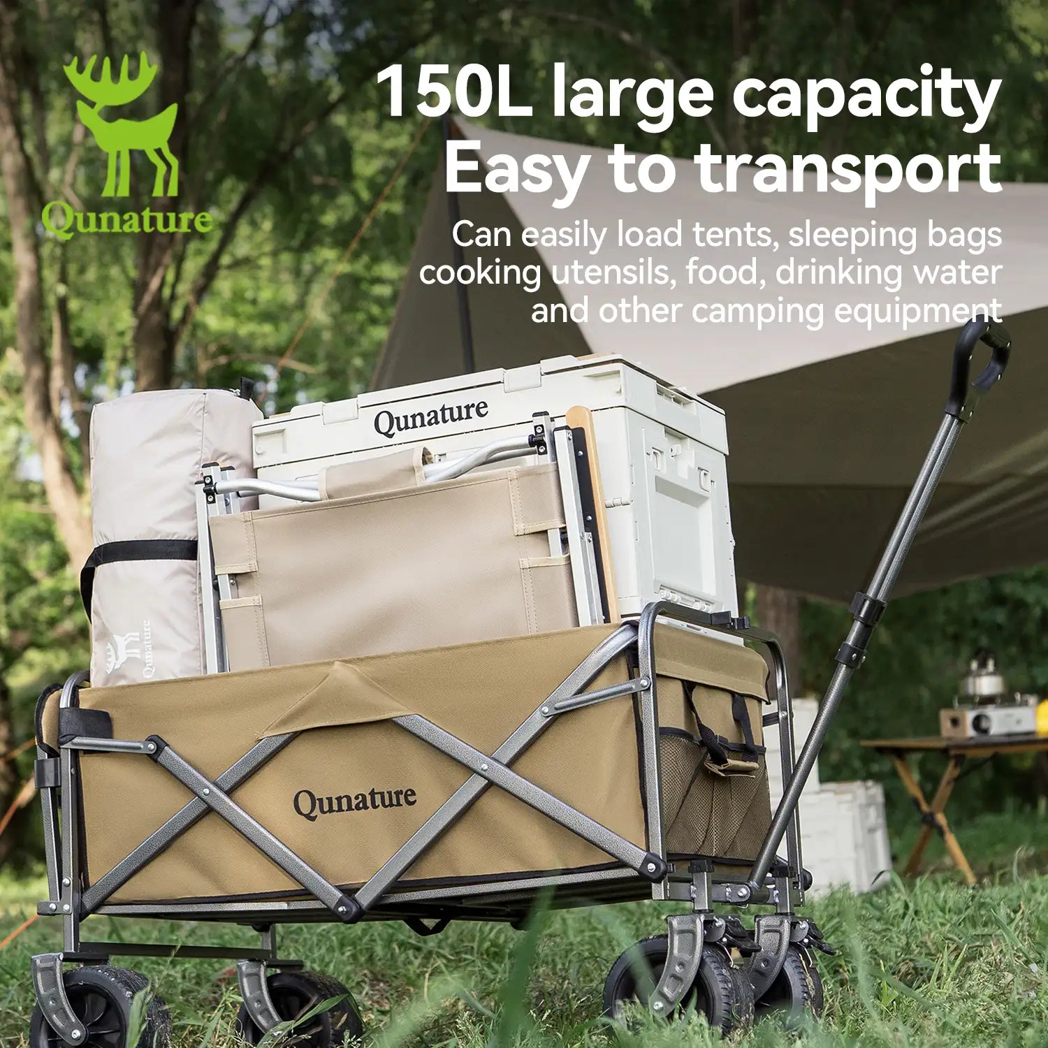 TrailHauler™ All-Terrain Foldable Utility Wagon
