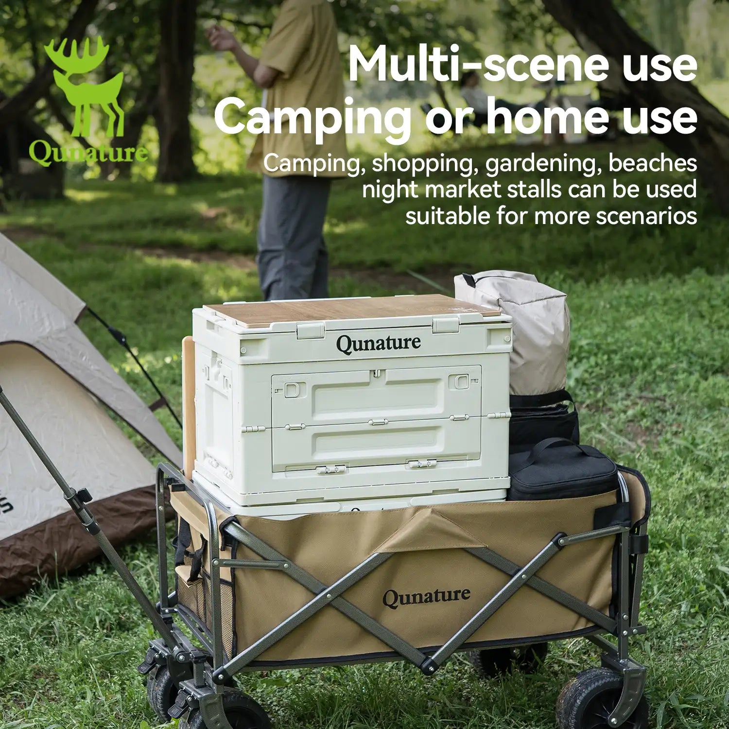 TrailHauler™ All-Terrain Foldable Utility Wagon