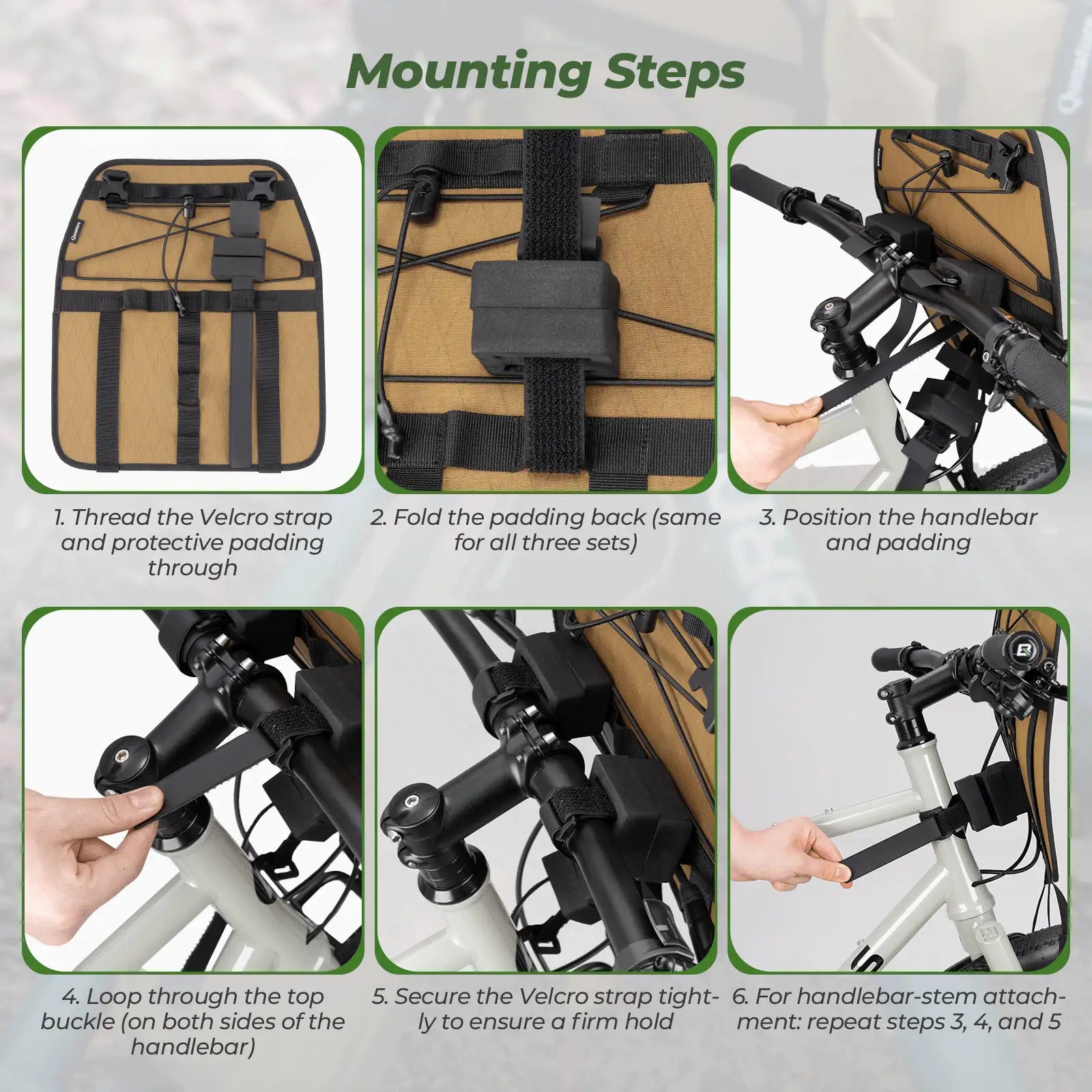 Adjustable Handlebar Cradle Bike Bag Mount – Universal Bikepacking Front Rack System