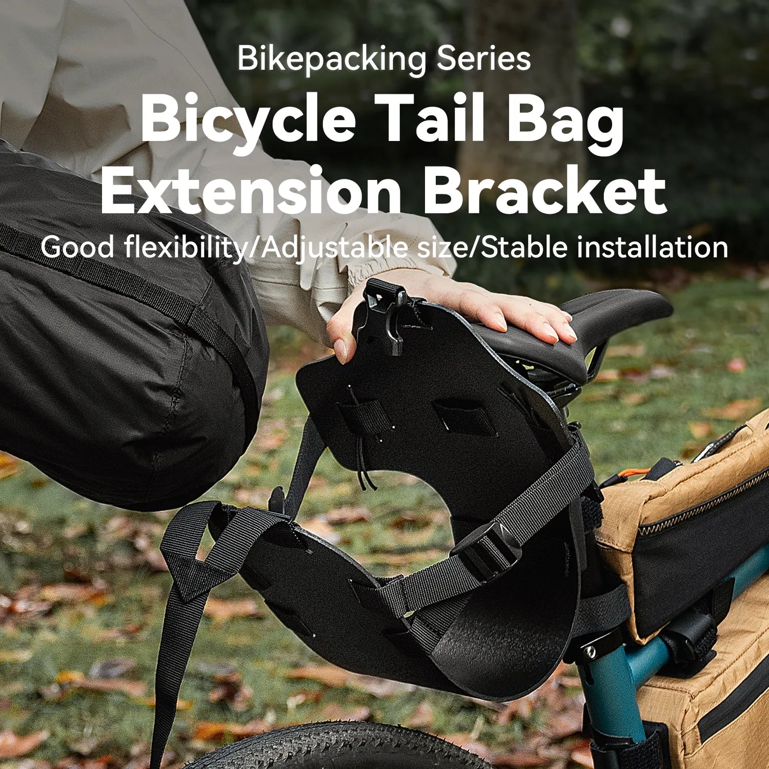 Waterproof Lightweight Bike Tail Bag Support Rack – Universal Bikepacking Rear Rack