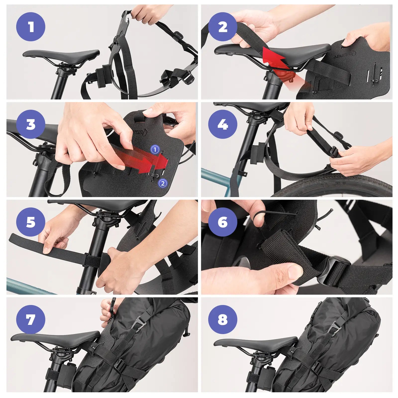 Waterproof Lightweight Bike Tail Bag Support Rack – Universal Bikepacking Rear Rack
