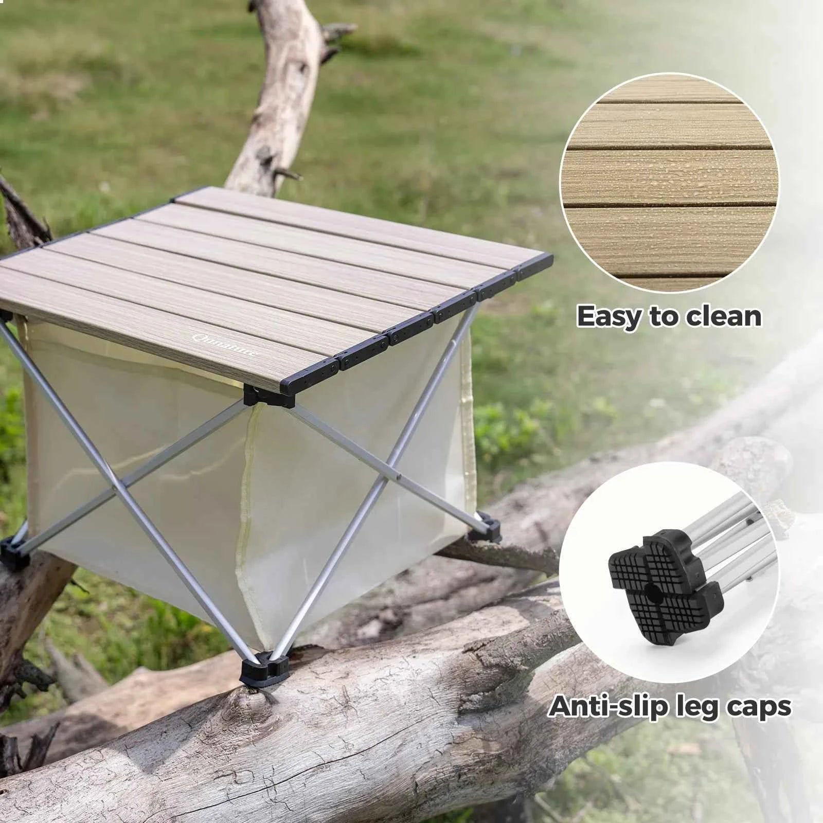 Qunature TrailTable™ Ultralight Foldable Aluminum Camping Table