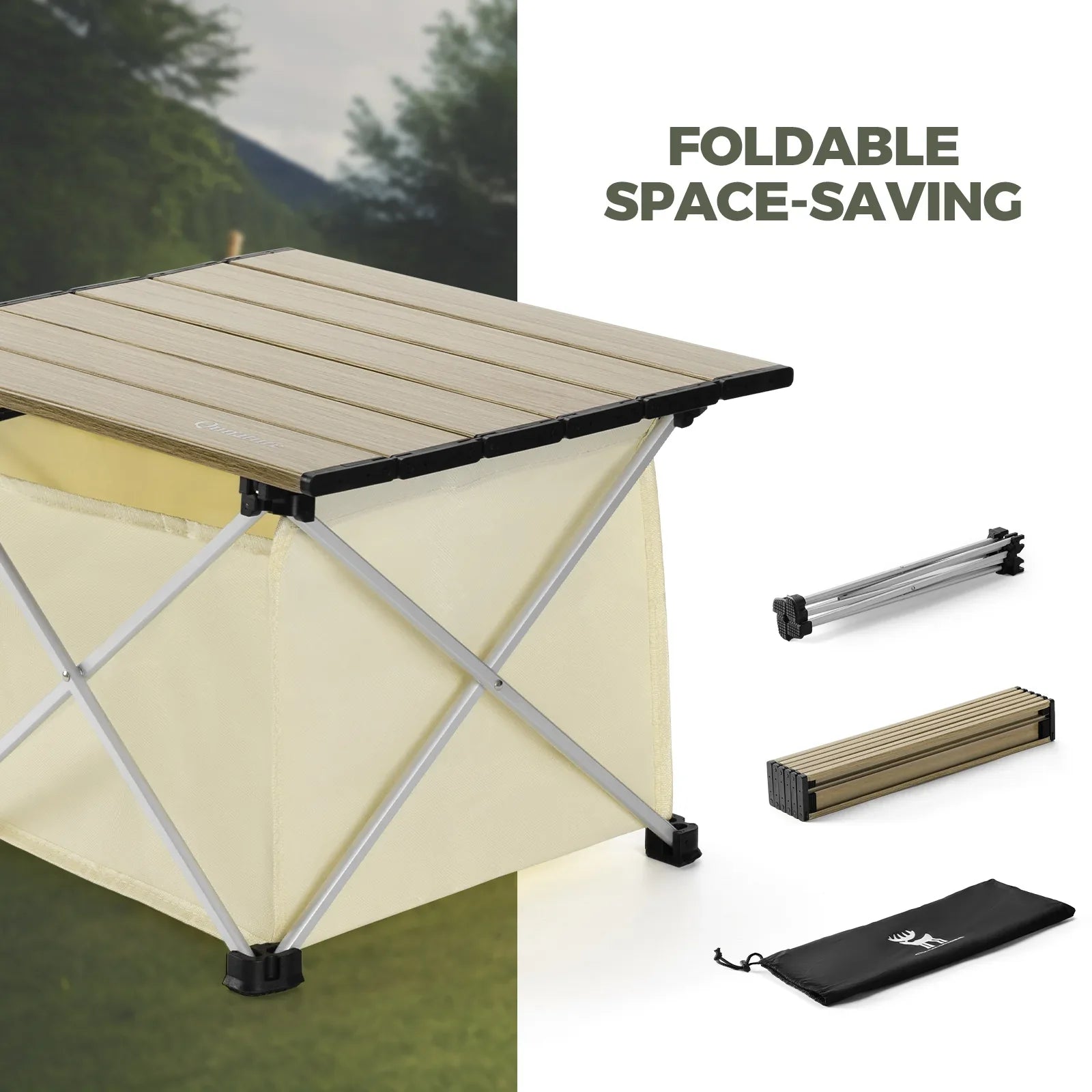 Qunature TrailTable™ Ultralight Foldable Aluminum Camping Table