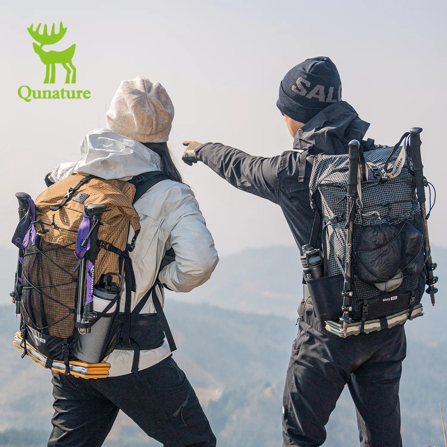 Qunature 35L Waterproof Hiking Backpack