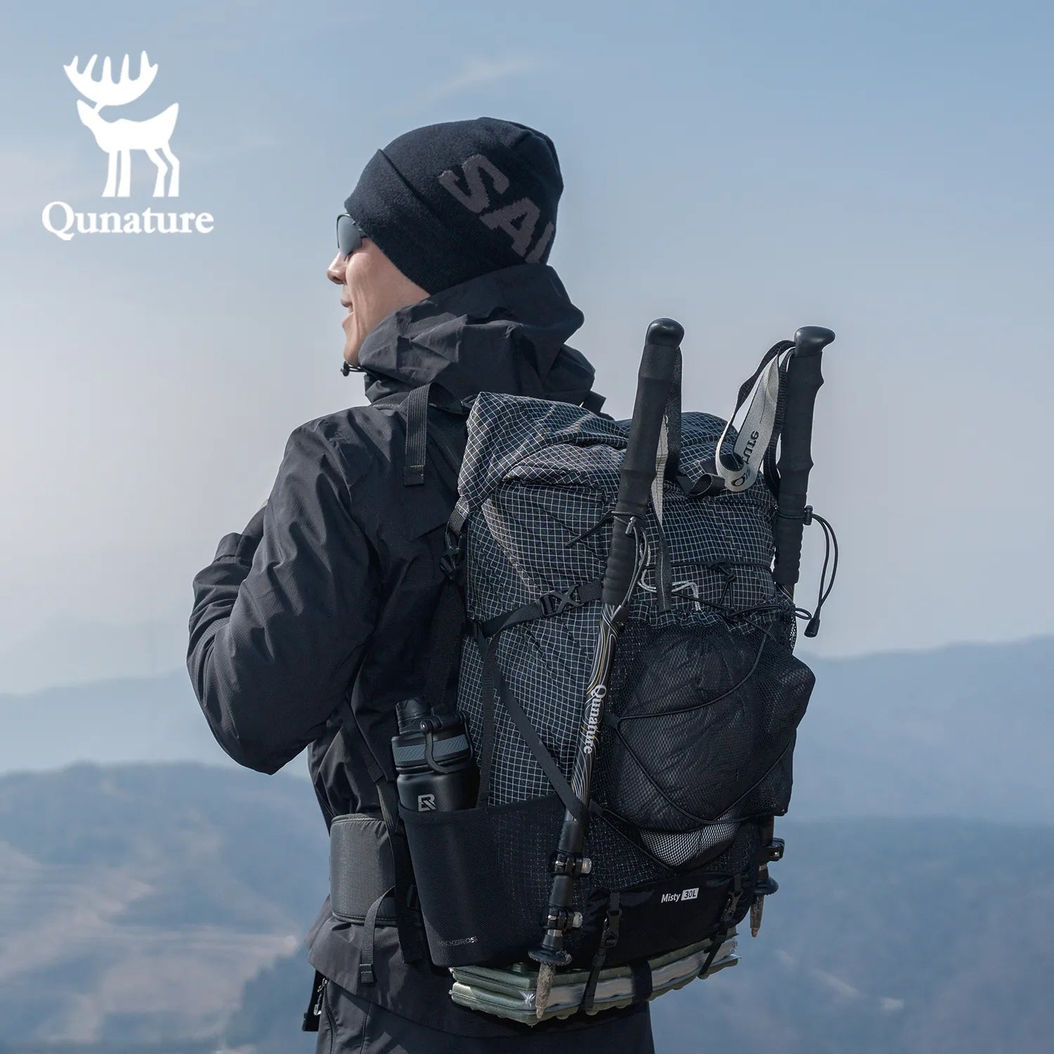 Qunature 35L Waterproof Hiking Backpack